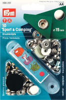 Кнопки Prym Sport+Camping 390201 15 мм серебристые (10 шт)